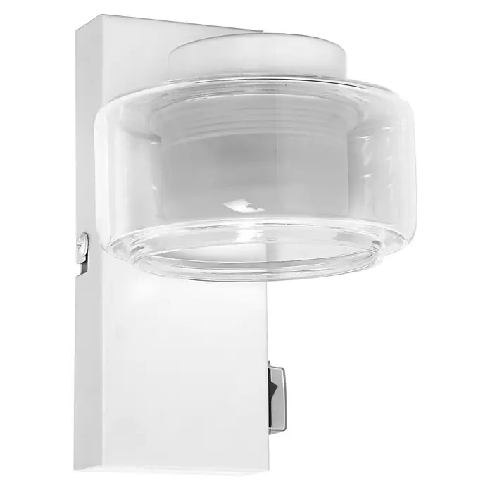 Ledvance Orbis LED-Wandleuchte Flame - 5,5 W, L x B x H: 10 x 13 x 15 cm, Weiß, Warmweiß, 1 Stk. - Weiße Wandleuchte mit transparentem Lampenschirm für stilvolle Beleuchtung im Innenbereich.