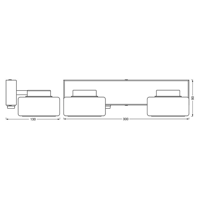 Ledvance Orbis Aplique de pared LED (11 W, Crono, Blanco cálido, 2 ud.) | BAUHAUS
