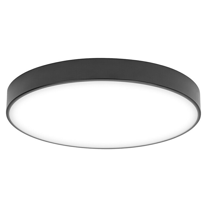 Ledvance Orbis Led-plafondlamp, rond Slim Moia (36 W, Ø x h: 48 x 5 cm, Zwart, Warm wit) | BAUHAUS