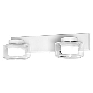 Ledvance Orbis LED-Wandleuchte Flame (11 W, L x B x H: 30 x 13 x 9 cm, Weiß, Warmweiß, 2 Stk.)
