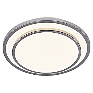 Osram Orbis Led-plafondlamp, rond Berlin (16 W, Ø x h: 29,3 x 6,5 cm, Zilver, Warm wit)