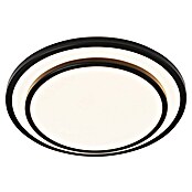Osram Led-plafondlamp, rond Berlin (16 W, Ø x h: 29,3 x 6,5 cm, Zwart, Warm wit) | BAUHAUS