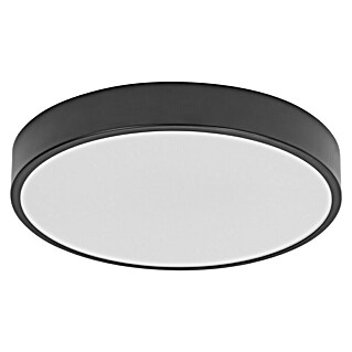 Ledvance Orbis Led-plafondlamp, rond Slim Moia (20 W, Ø x h: 28 x 4 cm, Zwart, Warm wit)