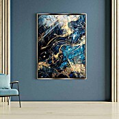 Dotcomcanvas Leinwandbild (Blue Thunder - Abstrakt, B x H: 60 x 80 cm) | BAUHAUS