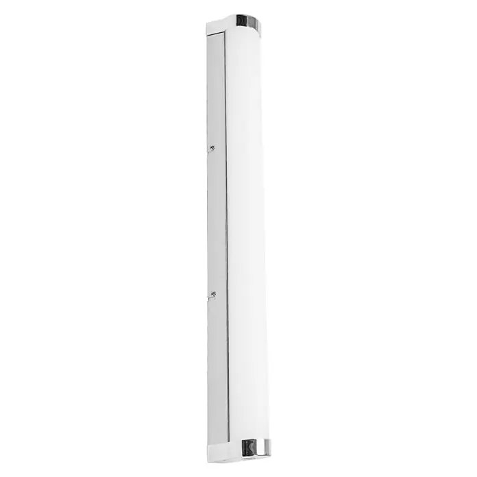 Ledvance Orbis LED-Spiegelleuchte Tube - 12 W, L x B x H: 60 x 7 x 5,4 cm, Chrome, Frostglas, Warmweiß - Schmale, hohe Wandleuchte mit verchromtem Rahmen und länglichem, weißem Leuchtkörper für moderne Badezimmer.
