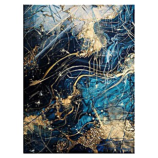 Dotcomcanvas Leinwandbild (Blue Thunder - Abstrakt, B x H: 30 x 40 cm)