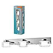 Ledvance Orbis Aplique de pared LED (16,5 W, L x An x Al: 50 x 13 x 9 cm, Cromo, Blanco cálido, 3 ud.) | BAUHAUS