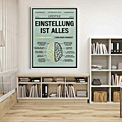 Dotcomcanvas Leinwandbild (Gewinner Mindset vs. Verlierer Mindset, B x H: 150 x 200 cm) | BAUHAUS