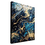 Dotcomcanvas Leinwandbild (Blue Thunder - Abstrakt, B x H: 60 x 80 cm) | BAUHAUS