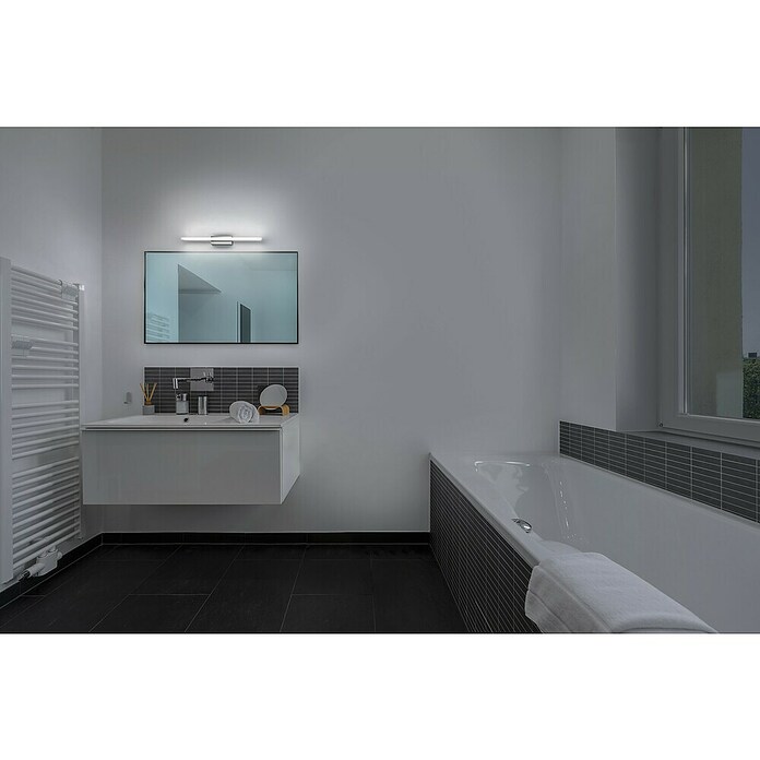 Ledvance Orbis Aplique LED para espejo Orbis (10 W, L x An x Al: 60 x 8,8 x 5,7 cm, Cromo, Blanco cálido) | BAUHAUS