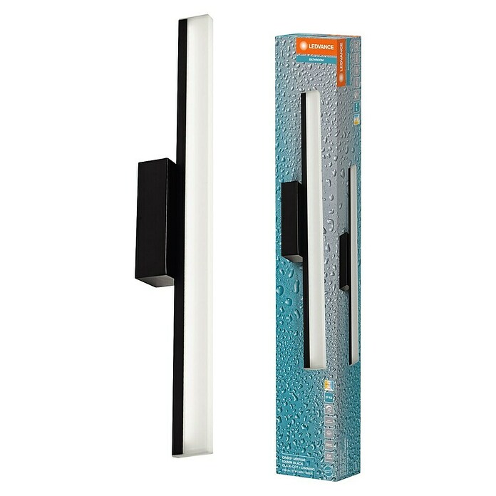 Ledvance Orbis Aplique LED para espejo (10 W, Negro, Blanco cálido) | BAUHAUS