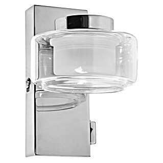 Ledvance Orbis Aplique de pared LED Orbis Flame (5,5 W, L x An x Al: 10 x 13 x 15 cm, Cromo, Blanco cálido, 1 ud.)