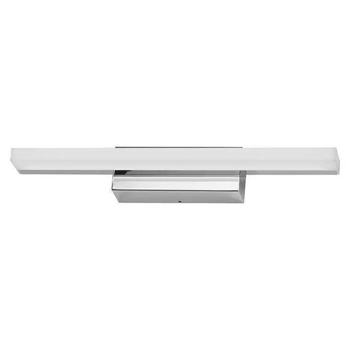 Ledvance Orbis LED-Spiegelleuchte Mirror - 6,8 W, L x B x H: 40 x 8,8 x 5,7 cm, Chrome, Warmweiß - Eine moderne, chromfarbene LED-Badleuchte mit einem eleganten, rechteckigen Design, das für eine stilvolle Beleuchtung im Badezimmer sorgt.