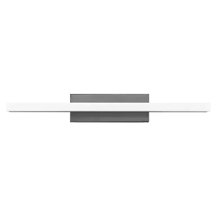 Ledvance Orbis LED-Spiegelleuchte Mirror - 6,8 W, L x B x H: 40 x 8,8 x 5,7 cm, Schwarz, Warmweiß - Moderne Badezimmerleuchte mit Chromakzenten. Die Leuchte sorgt für ein angenehmes und helles Licht im Badezimmer und bietet modernes Design.