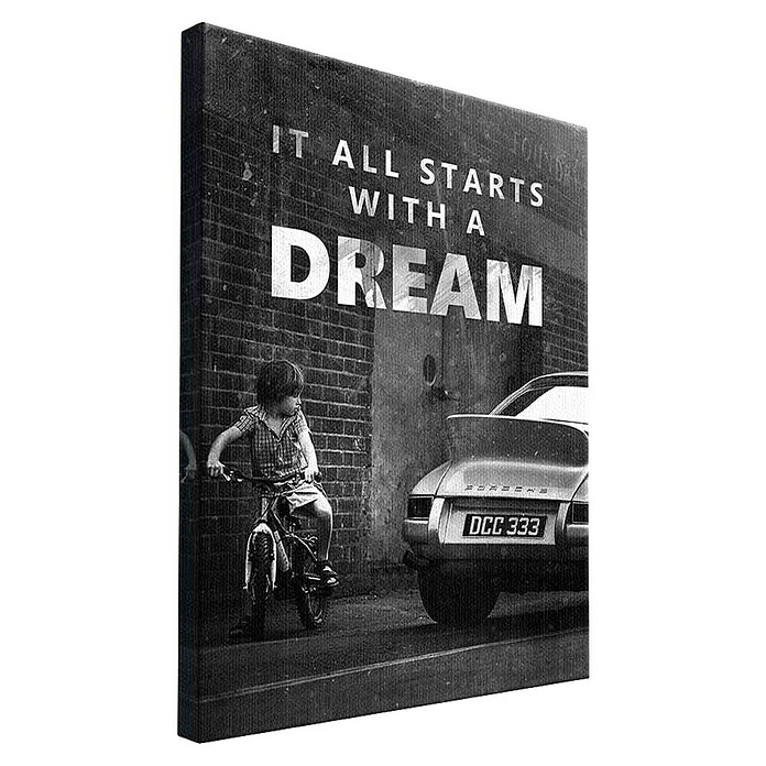 Dotcomcanvas Leinwandbild (It All Starts With A Dream, B x H: 30 x 40 cm) | BAUHAUS