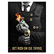 Dotcomcanvas Leinwandbild (Get Rich Or Die Trying, B x H: 150 x 200 cm) | BAUHAUS