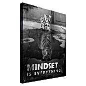 Dotcomcanvas Leinwandbild (Mindset Is Everything Tiger, B x H: 30 x 40 cm) | BAUHAUS