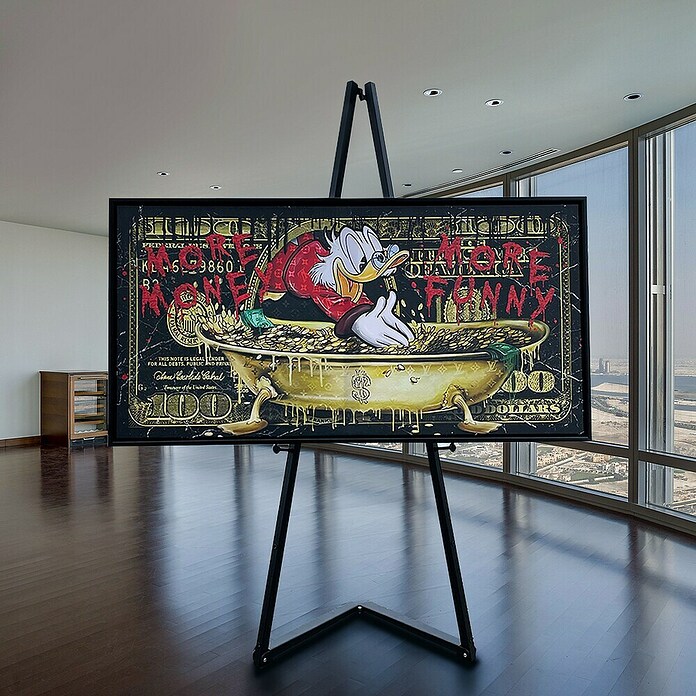 Dotcomcanvas Leinwandbild (More Money Duck, B x H: 150 x 75 cm) | BAUHAUS