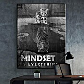 Dotcomcanvas Leinwandbild (Mindset Is Everything Tiger, B x H: 30 x 40 cm) | BAUHAUS