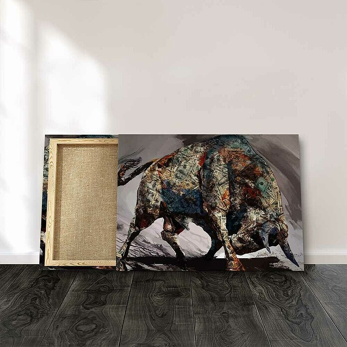 Dotcomcanvas Leinwandbild (Money Bull, B x H: 40 x 30 cm) | BAUHAUS