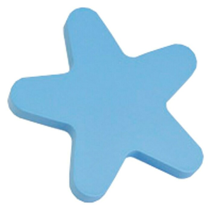 Nesu Tirador para muebles Star azul (L x An x Al: 6,7 x 6,5 x 2,5 cm, Madera, Mate)