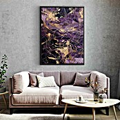 Dotcomcanvas Leinwandbild (Purple Storm - Abstrakt, B x H: 150 x 200 cm) | BAUHAUS