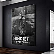 Dotcomcanvas Leinwandbild (Mindset Is Everything Tiger, B x H: 30 x 40 cm) | BAUHAUS