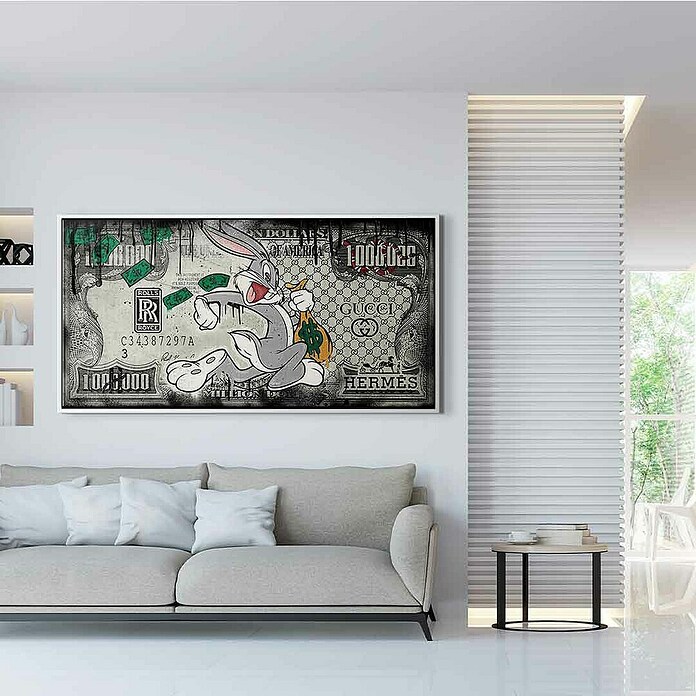 Dotcomcanvas Leinwandbild (Fast Bunny, B x H: 120 x 60 cm) | BAUHAUS