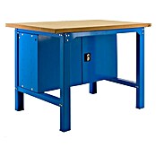 Simonrack Simonwork Banco de trabajo BT6 Plywood Locker (L x Al: 76 x 86,5 cm, Ancho: 150 cm, Capacidad de carga: 800 kg, Azul)