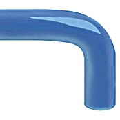 Nesu Tirador para muebles 627AZ (Distancia entre orificios: 96 mm, L x An: 10,5 x 3 cm, Plástico, Azul)