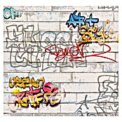 A.S. Création Flis tapeta Grafiti  (Šareno, 10,05 x 0,53 m) | BAUHAUS