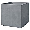 Deroma Millennium Pflanzkasten (Außenmaß (L x B x H): 39 x 39 x 39 cm, Kunststoff, Ashgrey) | BAUHAUS