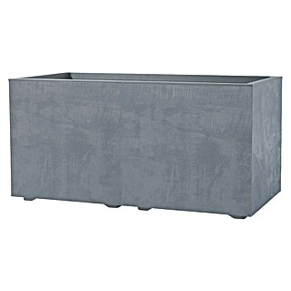 Deroma Millennium Pflanzkasten (Außenmaß (L x B x H): 79 x 39 x 39 cm, Kunststoff, Ashgrey)