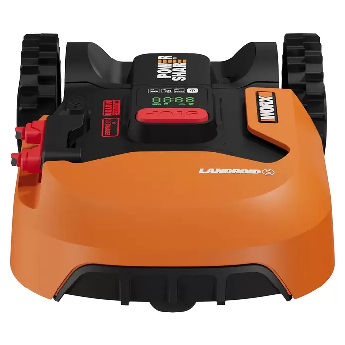 Worx PowerShare 20V Robot cortacésped Landroid S400 - 400 m², Ancho de corte: 18 cm, Navegación por inducción, Cable de antena