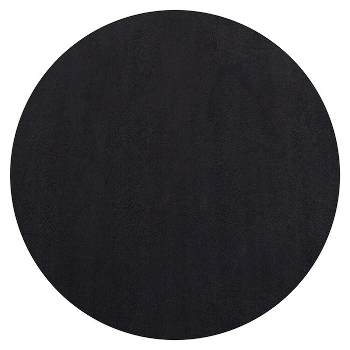 Kurzflorteppich Sky (Schwarz, Durchmesser: 120 cm, 100 % Polyester) | BAUHAUS