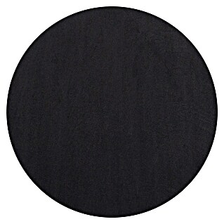 Kurzflorteppich Sky (Schwarz, Durchmesser: 120 cm, 100 % Polyester)