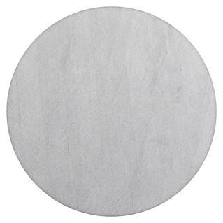 Kurzflorteppich Sky (Silber, Durchmesser: 120 cm, 100 % Polyester)