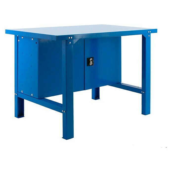 Simonrack Simonwork Banco de trabajo BT6 Metalic Locker (L x Al: 73 x 83 cm, Ancho: 120 cm, Capacidad de carga: 800 kg, Azul)