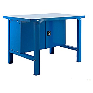 Simonrack Simonwork Banco de trabajo BT6 Cabinet Metal (L x An: 73 x 120 cm, Altura de trabajo: 83 cm, Carga soportada: 600 kg, Azul)