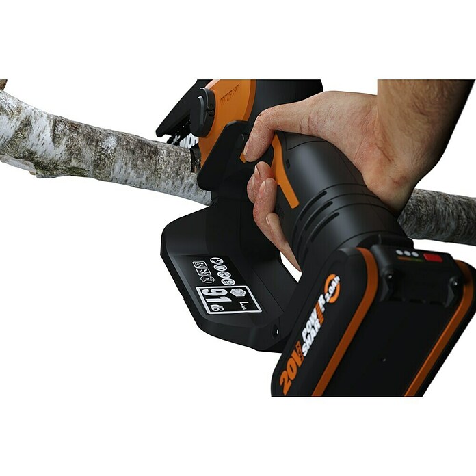 Worx PowerShare 20V Akku-Kettensäge WG324E.9 (20 V, Li-Ionen, Ohne Akku) | BAUHAUS