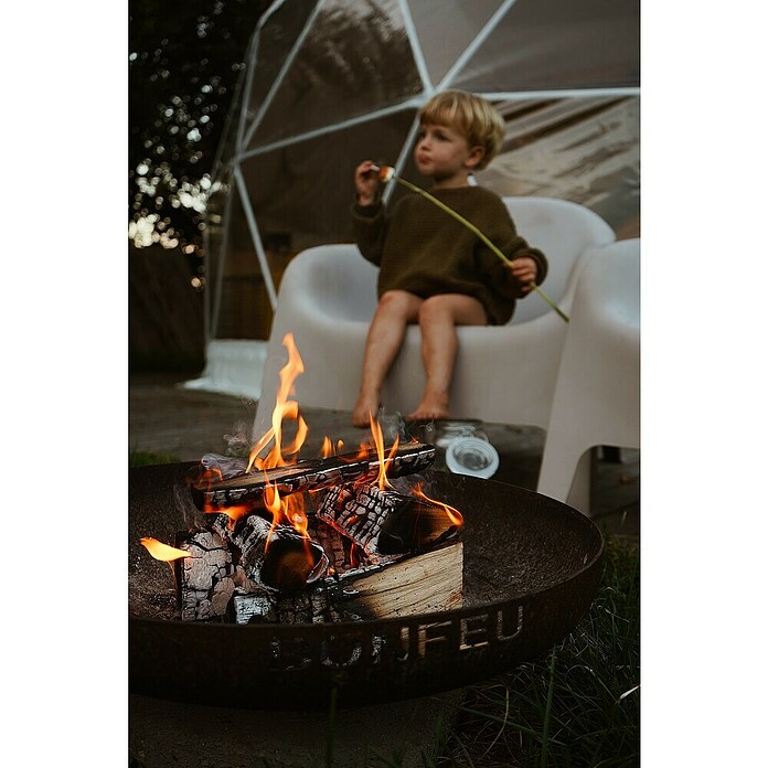 Bonfeu Brasero Bonbowl (Diámetro: 80 cm, Acero Corten) | BAUHAUS