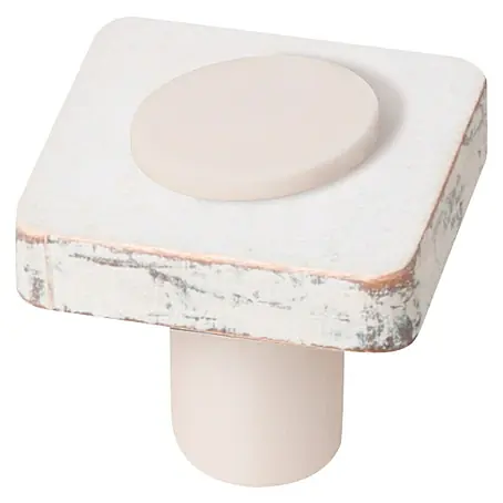 Nesu  Pomo para muebles Cuadrado Shabby