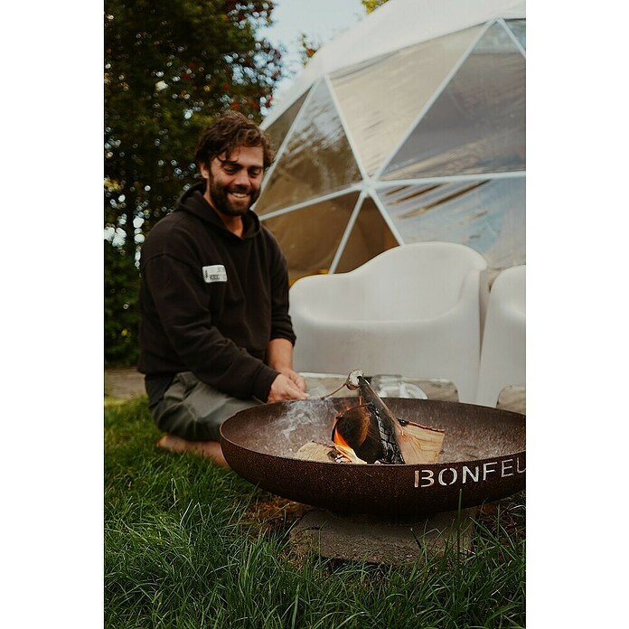 Bonfeu Brasero Bonbowl (Diámetro: 100 cm, Acero Corten) | BAUHAUS