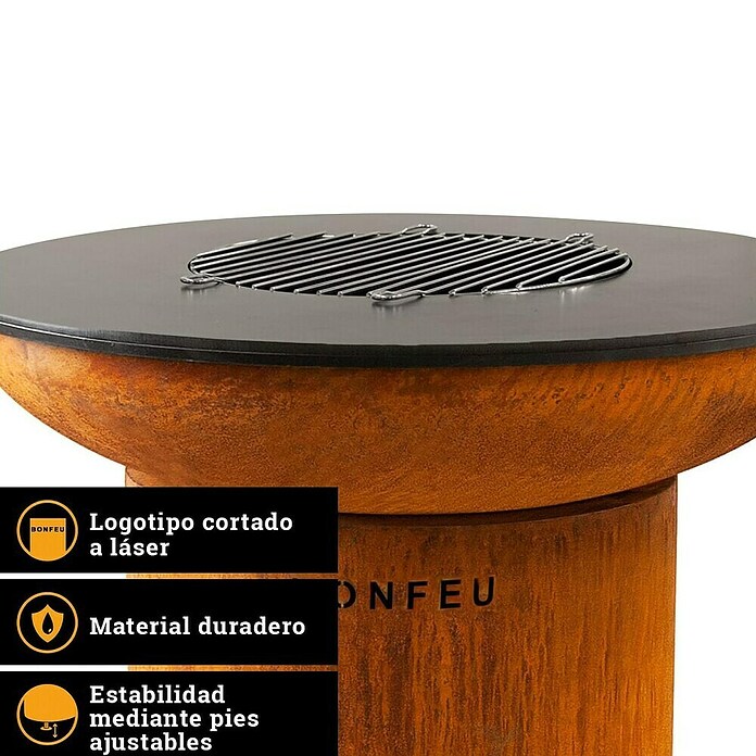 Bonfeu Brasero Bonbiza (Diámetro: 80 cm, Acero Corten) | BAUHAUS