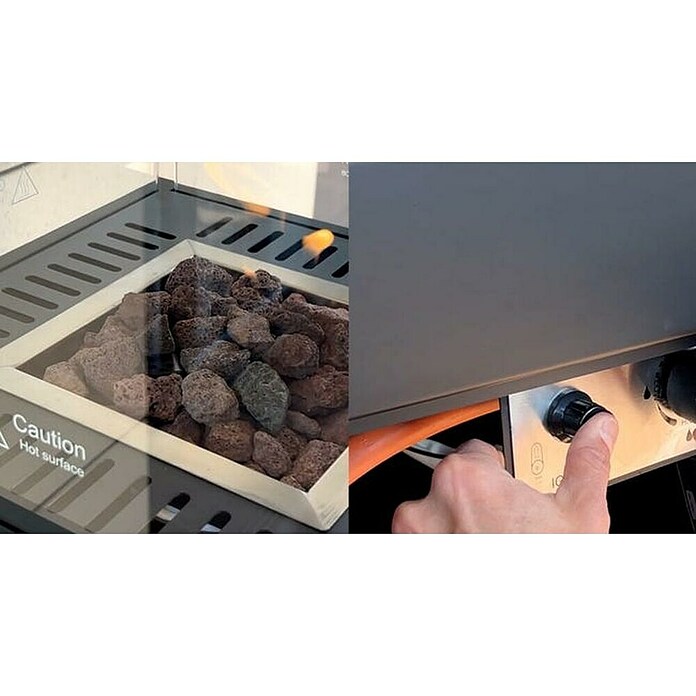 Nora Flames Estufa de exterior Babel (10 kW, Altura: 155 cm) | BAUHAUS