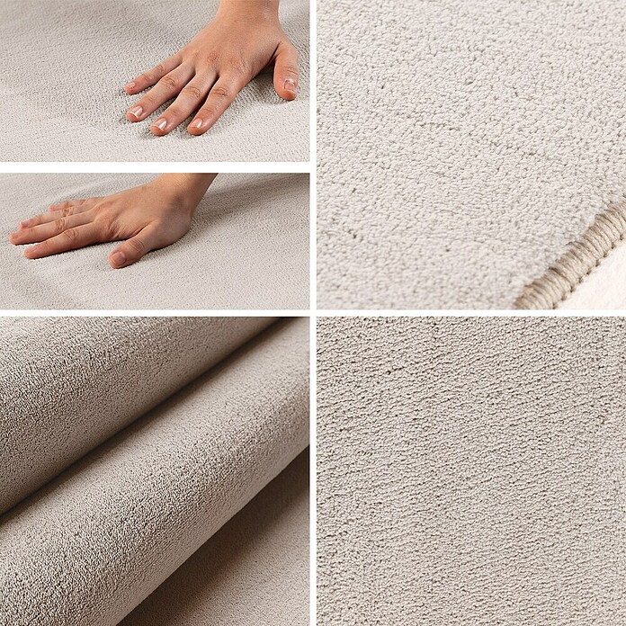 Kurzflorteppich Sky (Creme, Durchmesser: 200 cm, 100 % Polyester) | BAUHAUS