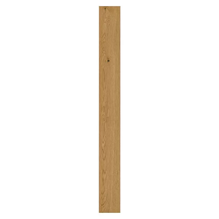 Parador Parkettmuster Classic 3025 Living Plus Eiche Cortese natur - 200 x 120 x 13 mm, Mehrstab - Helles braunes Holzbrett mit natürlicher Maserung und sichtbaren Ästen.