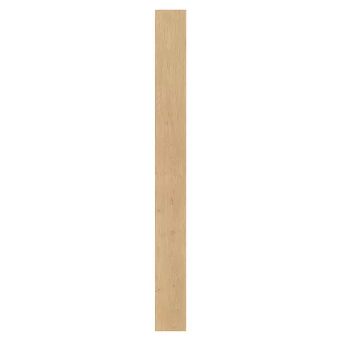 Parador Parkettmuster Classic 3060 Natur Eiche - 200 x 185 x 13 mm, Landhausdiele - Hellbraune Holzplatte mit natürlicher Maserung und sichtbaren Ästen.