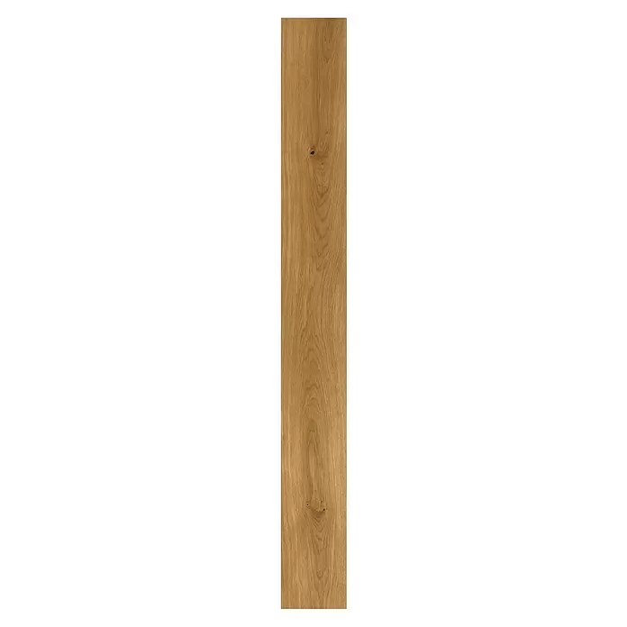 Parador Parkettmuster Classic 3060 Natur Eiche I - 200 x 185 x 13 mm, Landhausdiele - Hellbraune Holzplatte mit natürlicher Maserung und markanten Ästen.