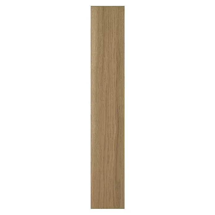 Parador Parkett Trendtime 3 - Eiche nougat, Fischgrät, 570 x 95 x 10,5 mm - Hellbraune Holzplatte mit natürlicher vertikaler Maserung.